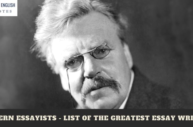 Modern Essayists - List of the Greatest Essay Writers