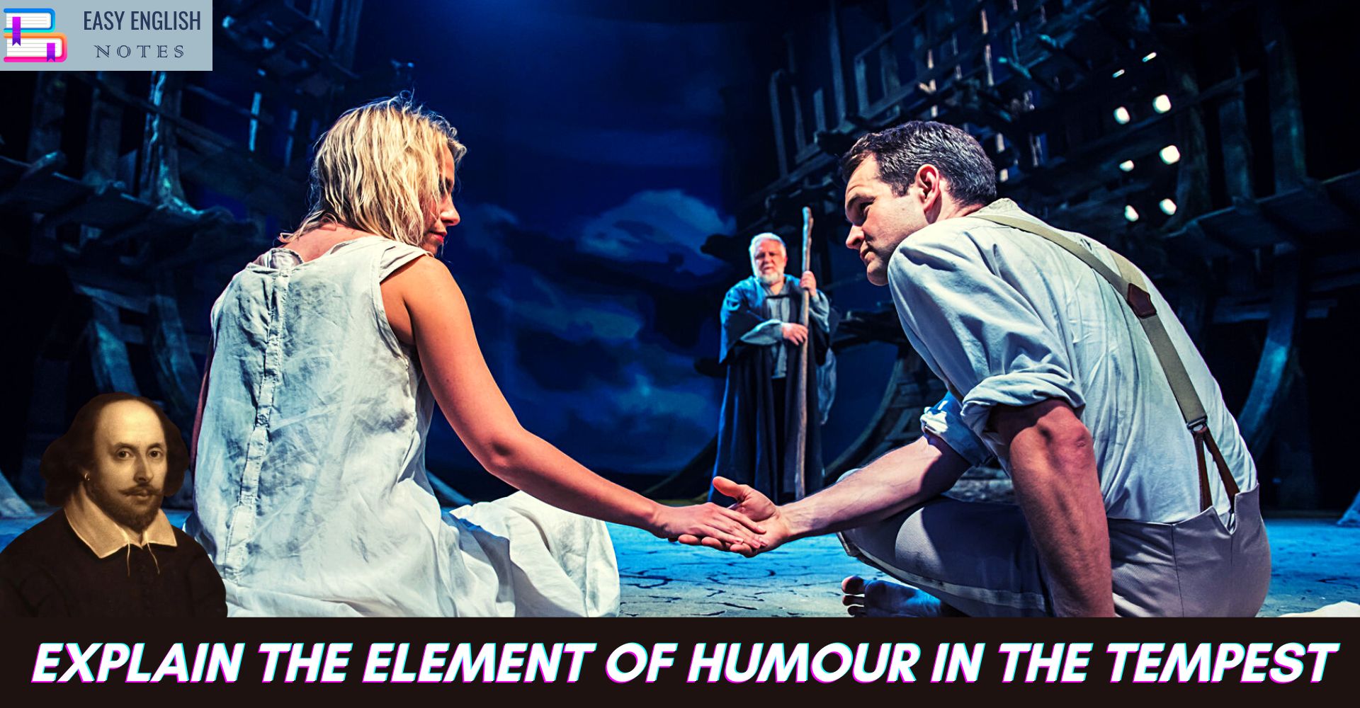 Explain The Element Of Humour in The Tempest