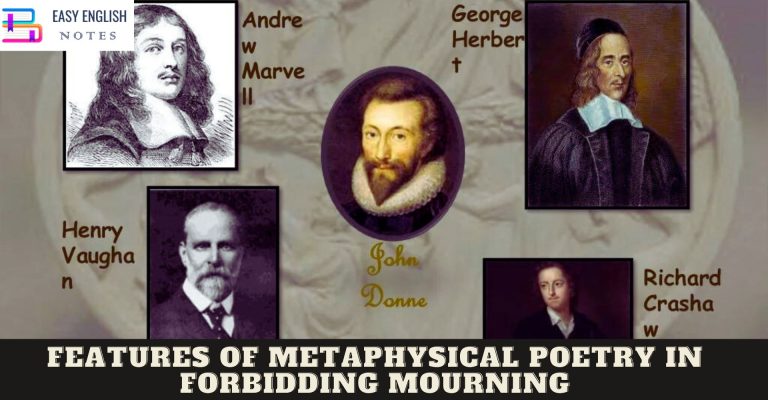 Features of Metaphysical Poetry in Forbidding Mourning