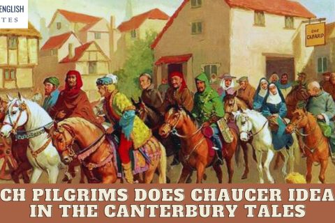 Which pilgrims does Chaucer idealize in The Canterbury Tales