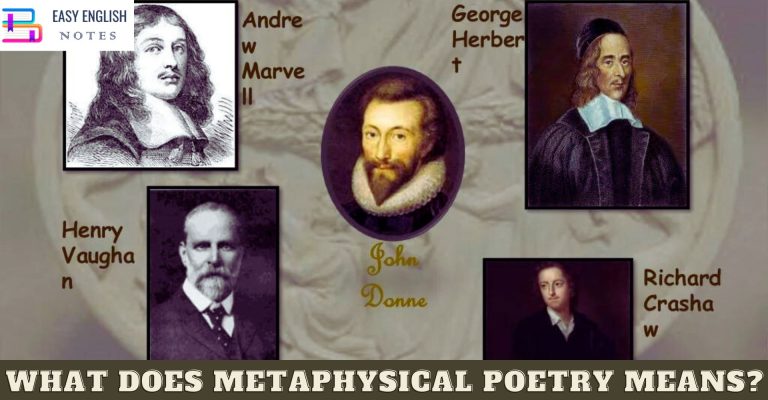 What does Metaphysical Poetry means?