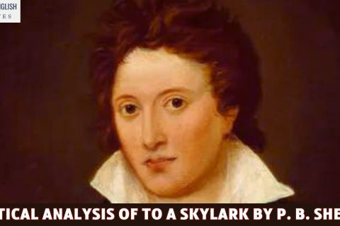 A Critical Analysis Of To A Skylark By P. B. Shelley