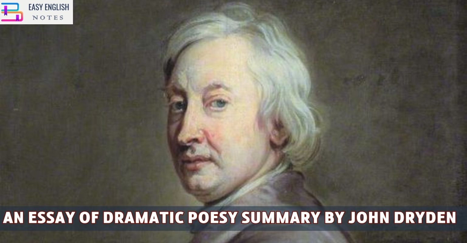 an essay of dramatic poetry dryden