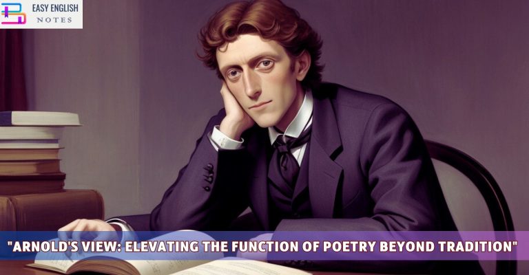 "Arnold's View: Elevating the Function of Poetry Beyond Tradition"