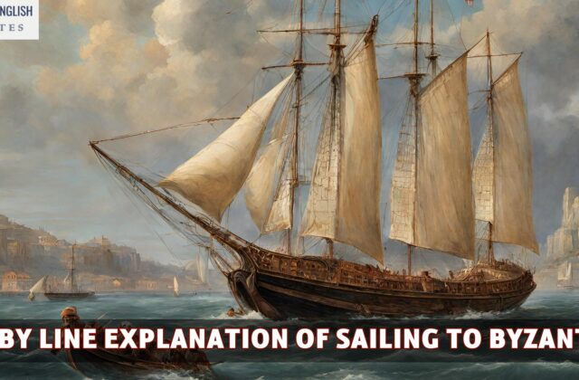 Line By Line Explanation Of Sailing to Byzantium