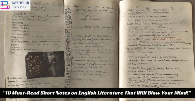 "10 Must-Read Short Notes on English Literature That Will Blow Your Mind!"