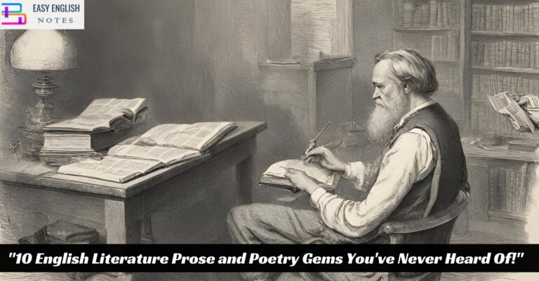 "10 English Literature Prose and Poetry Gems You've Never Heard Of!"