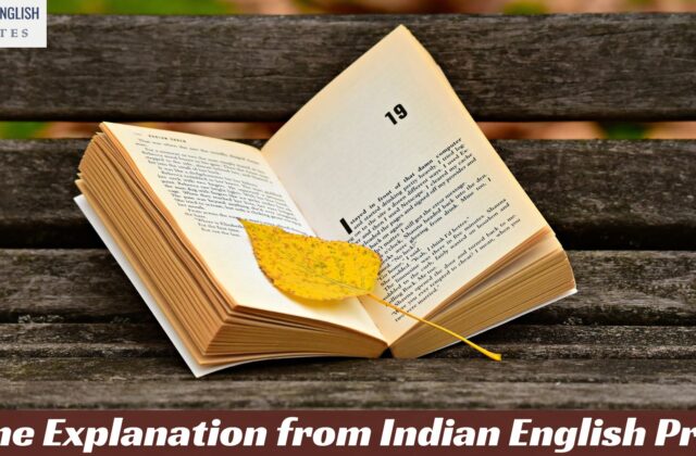 Some Explanation from Indian English Prose
